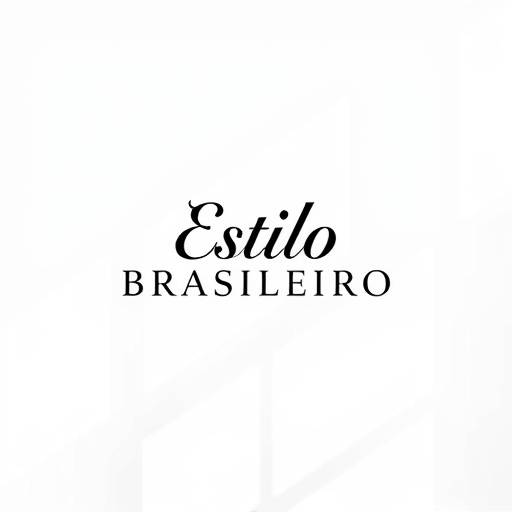 Logotipo da Estilo Brasileiro, exibindo o nome da marca com um design moderno e elegante.